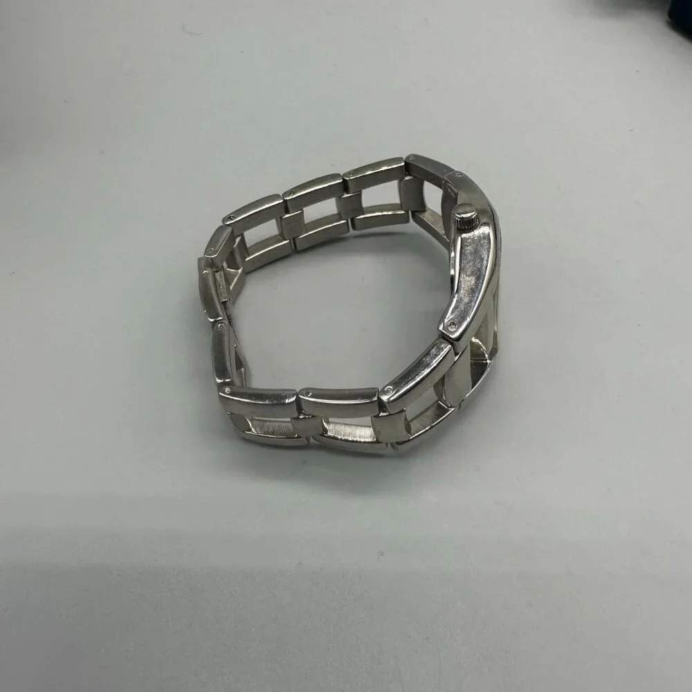 3/$30 Anne Klein Watch Women Pink Dial Silver Tone Bracelet Band 5.75